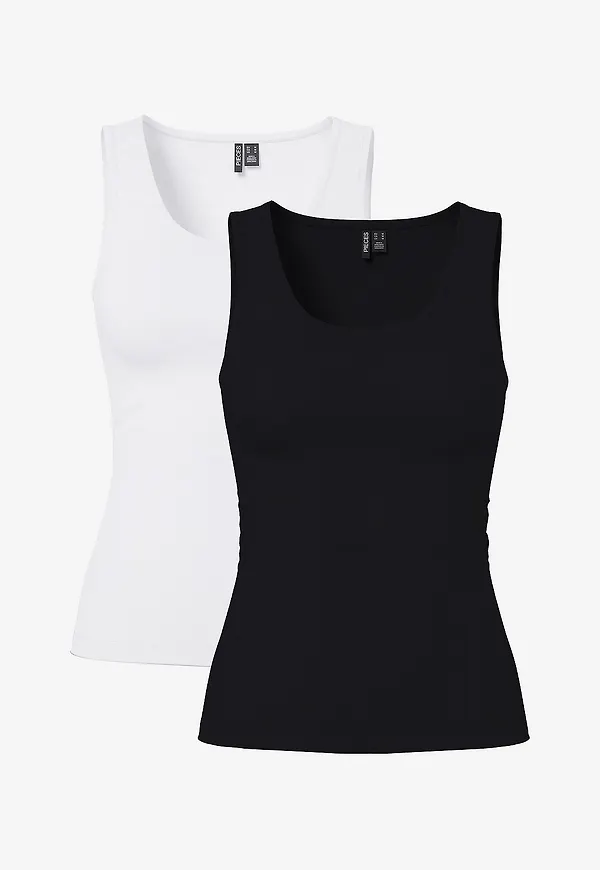 pieces - Linne pcAmelia 2-pack - Svart
