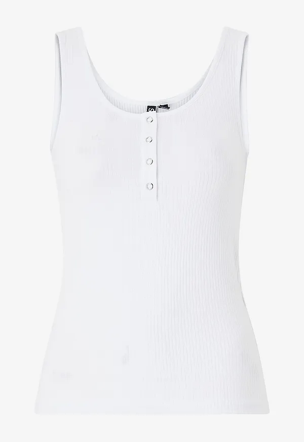 pieces - Linne pcKitte Tank Top - Vit