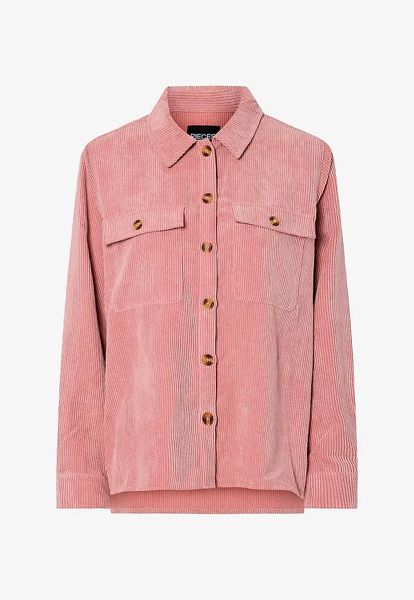 pieces - Manchesterskjorta pcEffi LS - Rosa