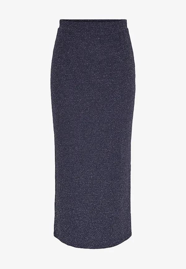 pieces - Maxikjol Pclina HW Ankle Skirt MM - Blå