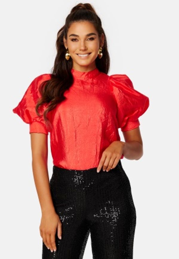 Pieces Mia 2/4 Top High Risk Red XL
