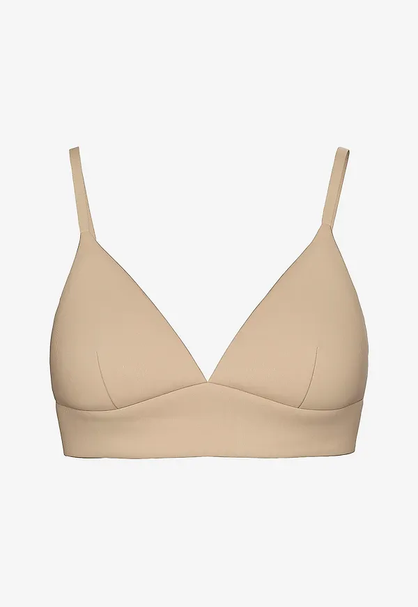 pieces - Mjuk-bh pcNamee Triangle Bra - Beige