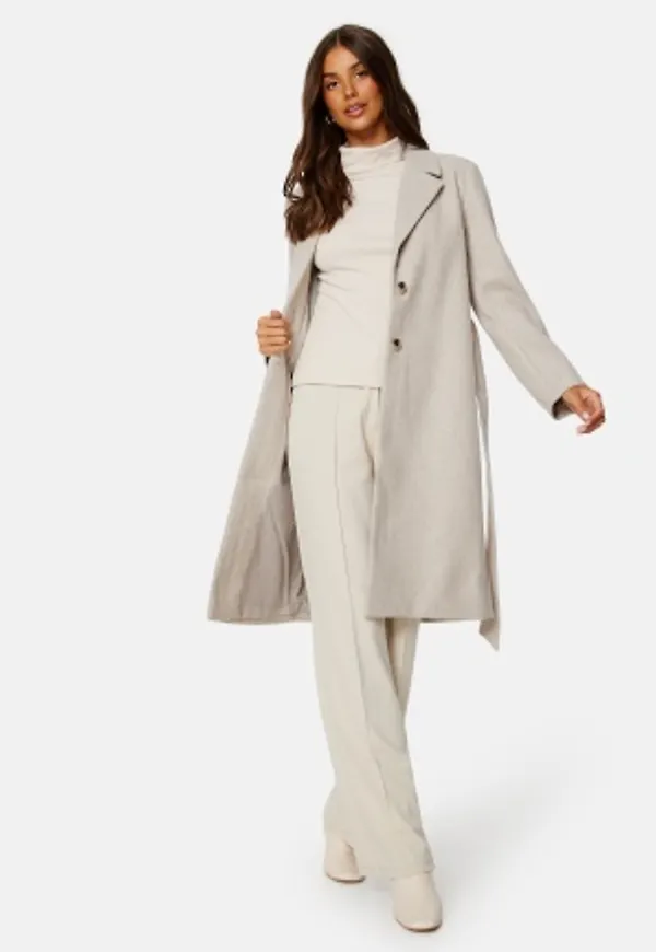 Pieces Nasha LS Coat White Pepper XL
