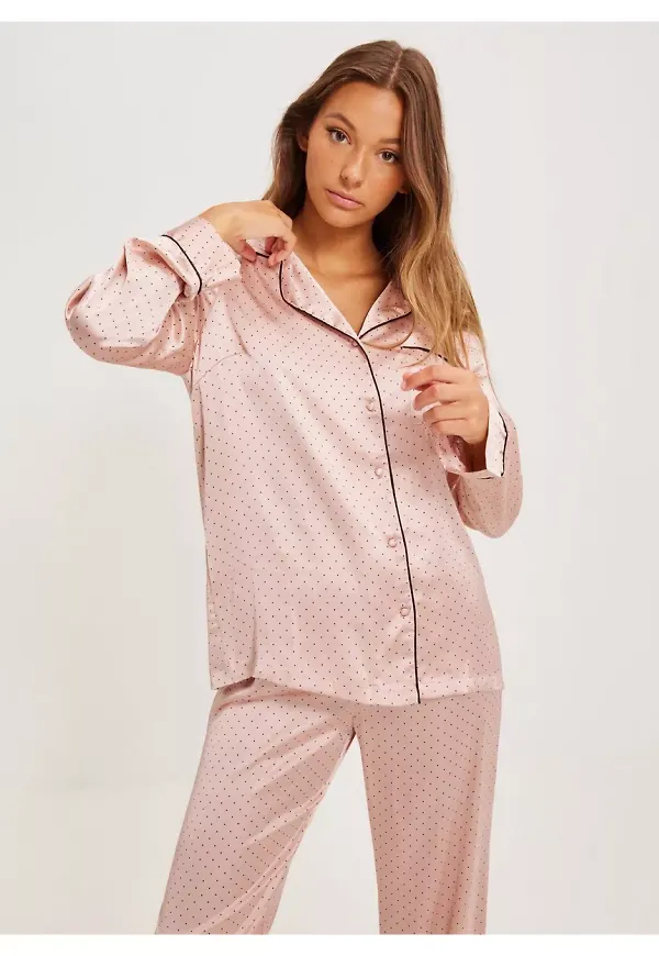 Pieces Pcadela Night Set Pyjamas Rose Dust Dot