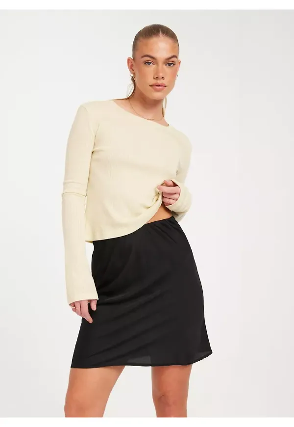 Pieces Pcjuliet Hw Skirt D2D Minikjolar Black