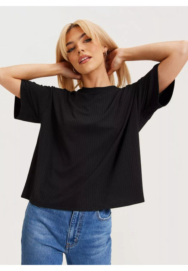 Pieces Pckylie Ss Oversized Tee Noos Oversized t-shirts Black