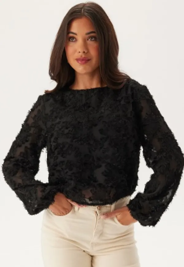 Pieces Pcriara Ls Top Black XL