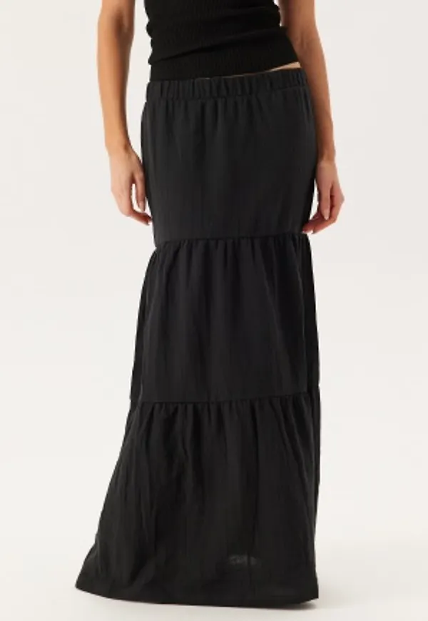 Pieces Pcsikka Hw Maxi Skirt Black XS