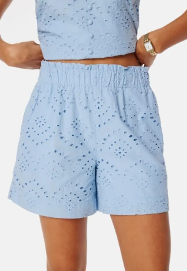 Pieces Pcvilde Mw Shorts Cashmere Blue XS