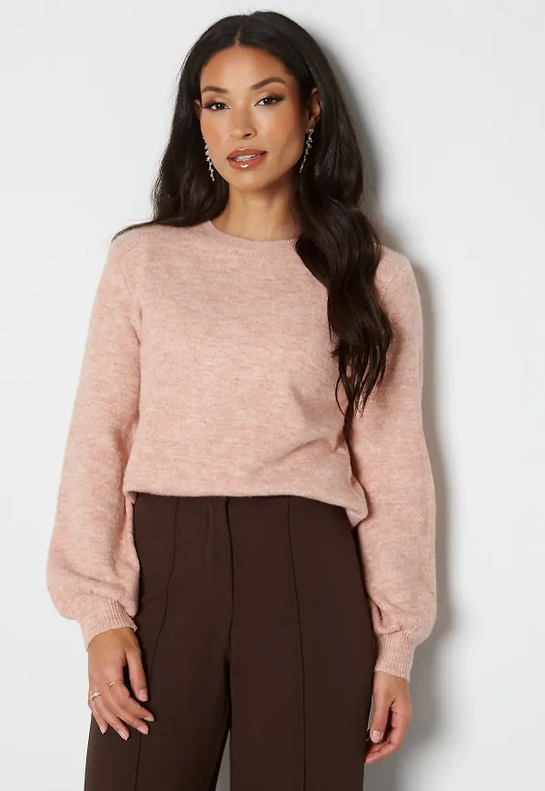 Pieces Perla LS Knit Misty Rose L