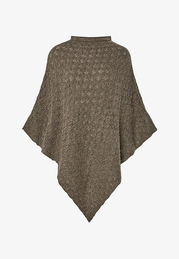 pieces - Poncho pcJoelle Poncho BC - Grå