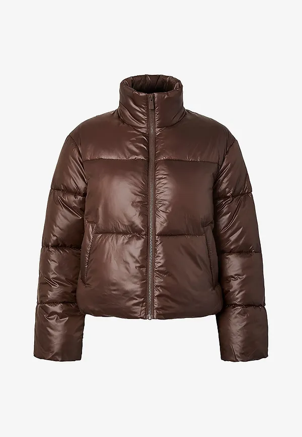 pieces - Pufferjacka Pcamilia Short Puffer - Brun