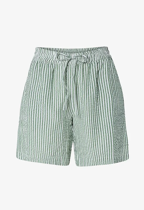 pieces - Shorts pcSally HW Loose String Shorts Wvn - Grön