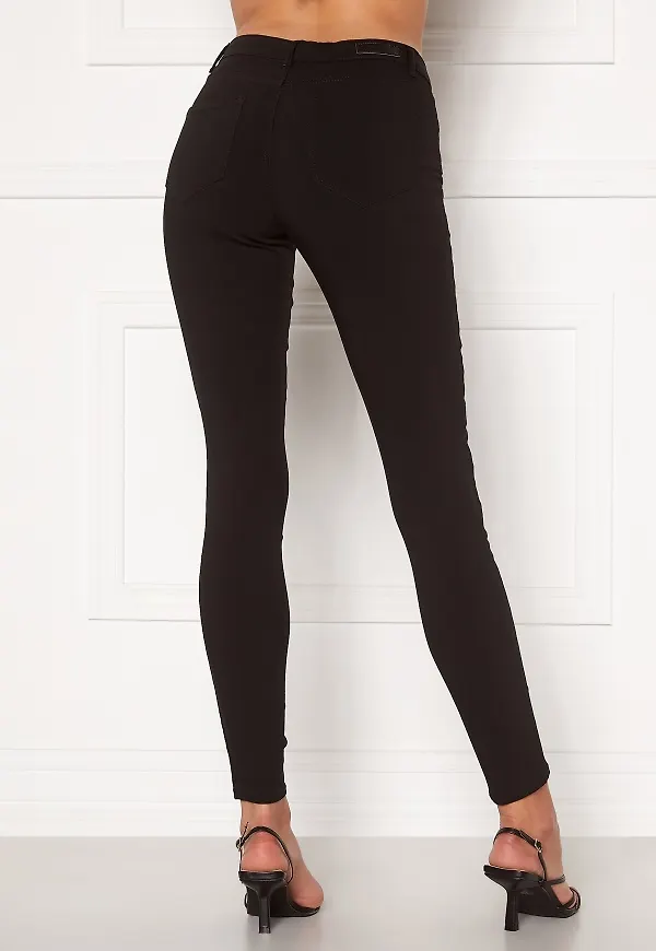 Pieces Skin Wear MW Jeggings Black S