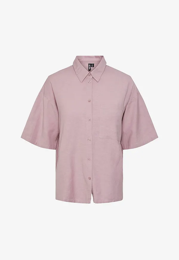 pieces - Skjorta pcMilano SS Shirt - Rosa