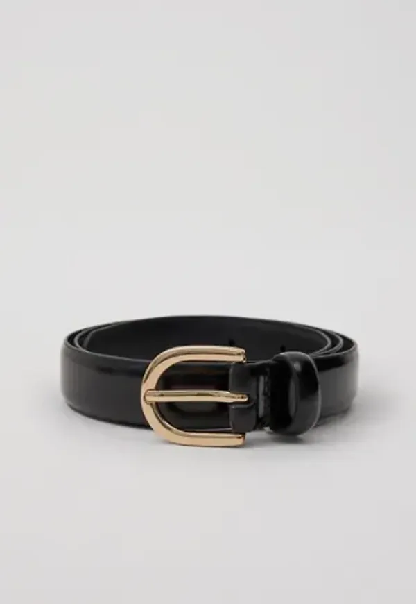 Pieces - Svart - Pcestina Leather Jeans Belt Noos