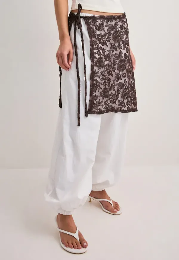 Pieces - Svart - Pcjova Mw Sarong Skirt D2D