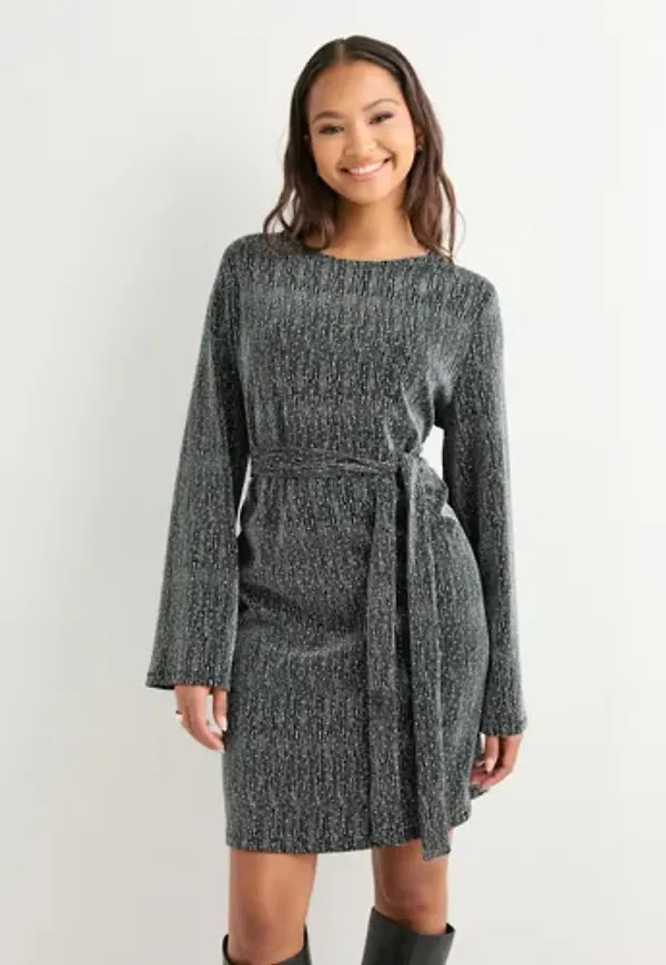 Pieces - Svart - Pcmaeve Ls Rev. Dress Jrs