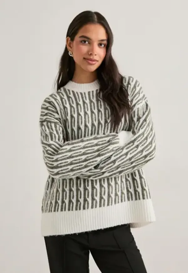 Pieces - Svart - Pcrigmor Ls Oneck Pullover