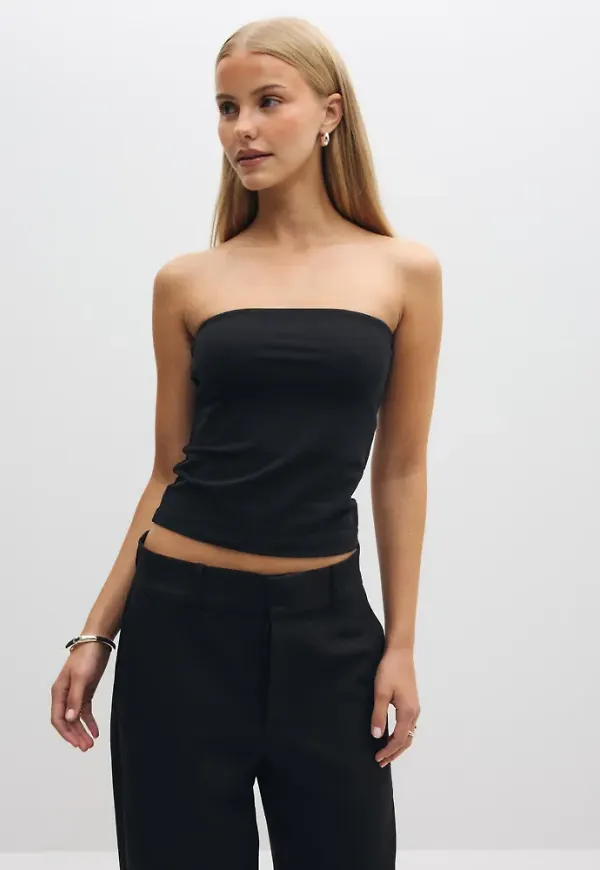 Pieces - Svart - Pcsilla Tupe Top Jrs D2D