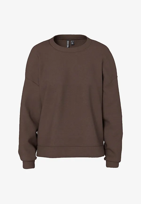 pieces - Sweatshirt pcChilli LS Loose Sweat - Brun