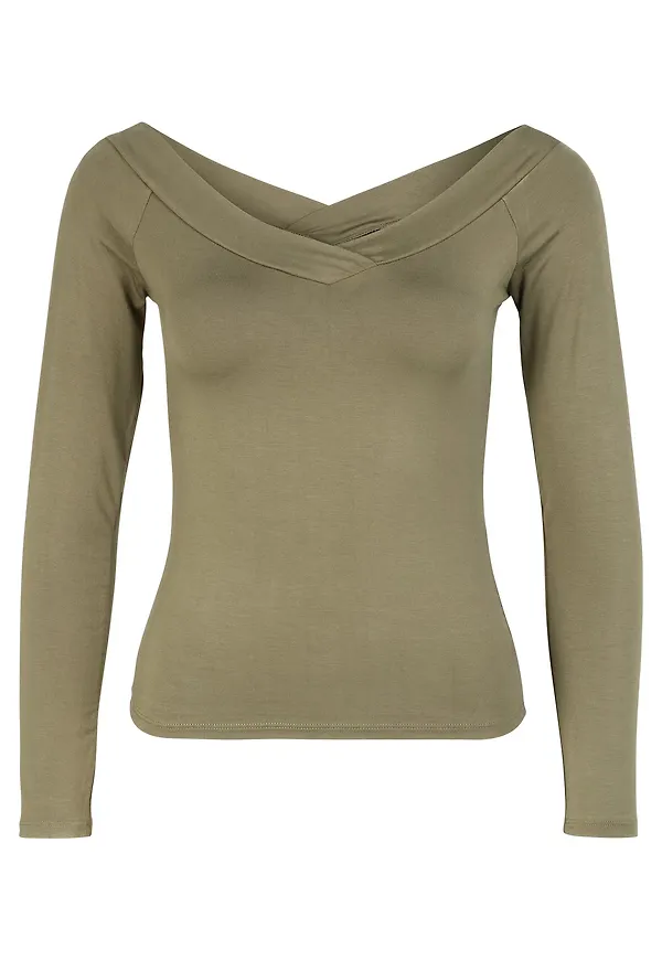 PIECES T-shirt taupe