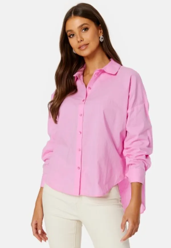 Pieces Tanne LS Loose Shirt Begonia Pink L