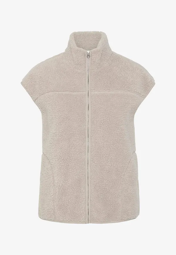 pieces - Teddyväst pcSadia Teddy Vest - Grå
