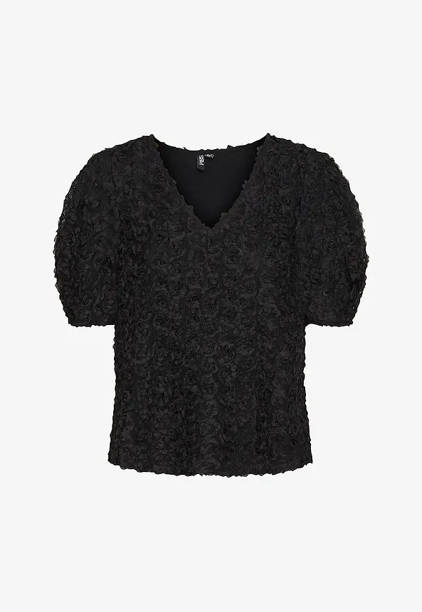 pieces - Topp pcNolia SS Top - Svart