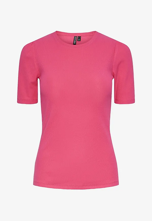 pieces - Topp pcRuka SS Puff Top - Rosa