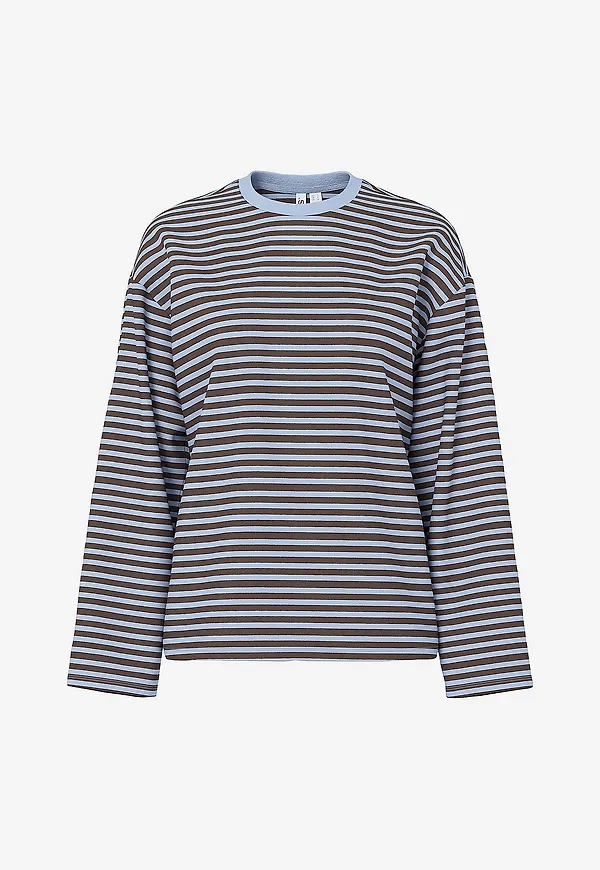 pieces - Topp pcSadie LS Top - Blå