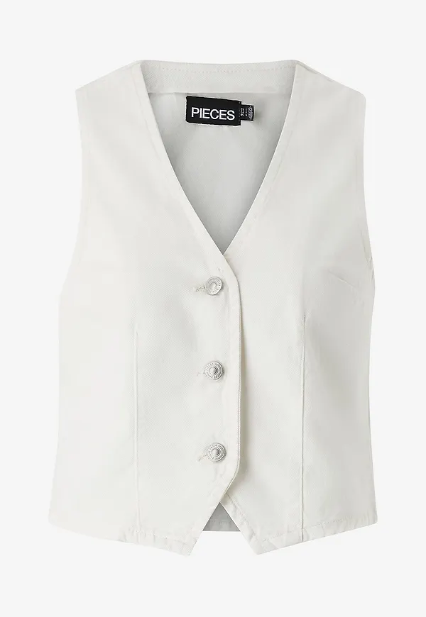 pieces - Väst pcSky Vest - Vit