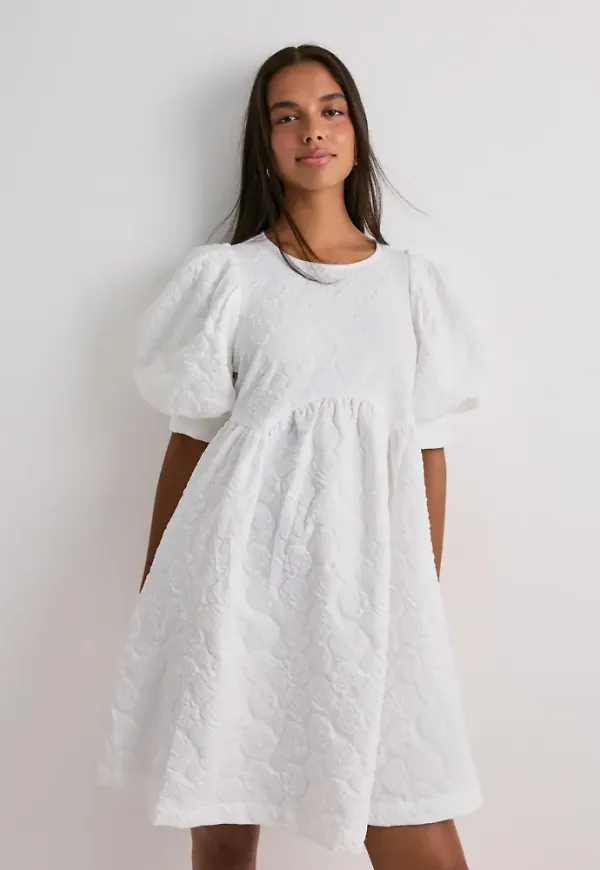 Pieces - Vit - Pcabba 2/4 Short Dress Wvn D2D – Nelly
