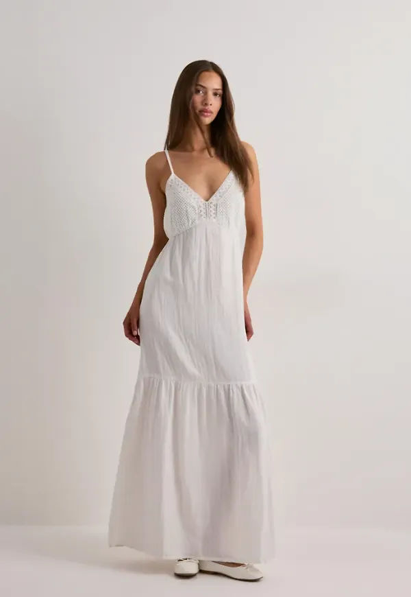 Pieces - Vit - Pcastina Strap Maxi Dress Sww Bc – Nelly