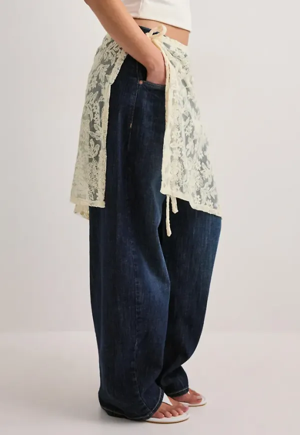Pieces - Vit - Pcjova Mw Sarong Skirt D2D