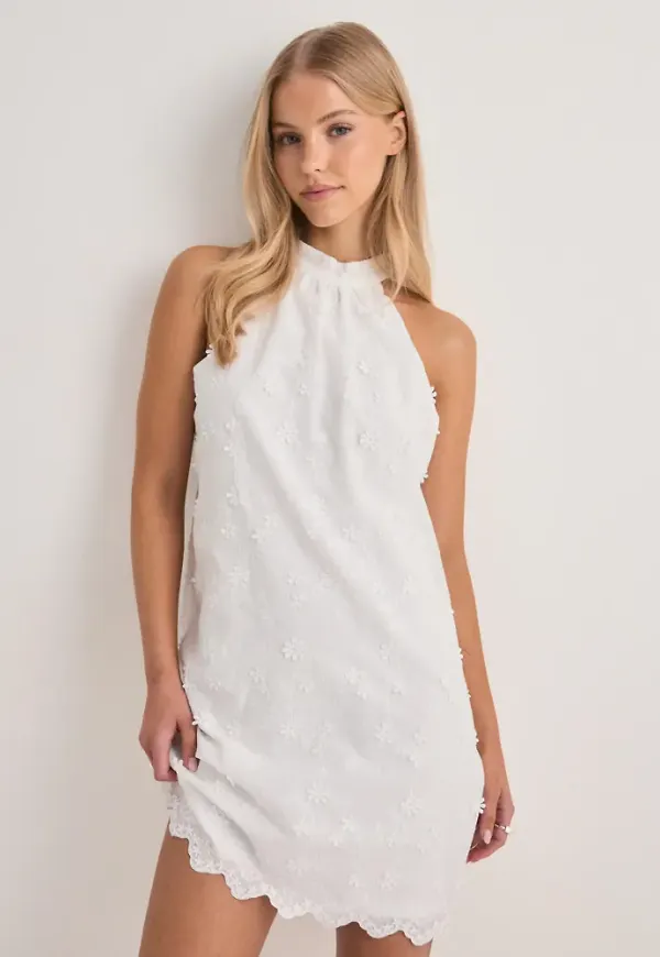 Pieces - Vit - Pcnolax Sl Dress Wvn