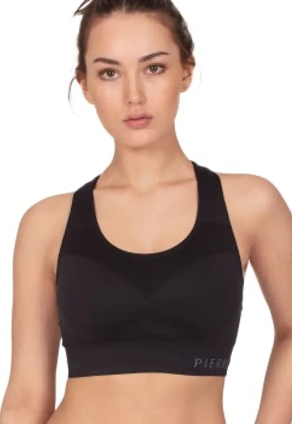 Pierre Robert BH Medium Support Sports Bra Svart polyamid Small Dam