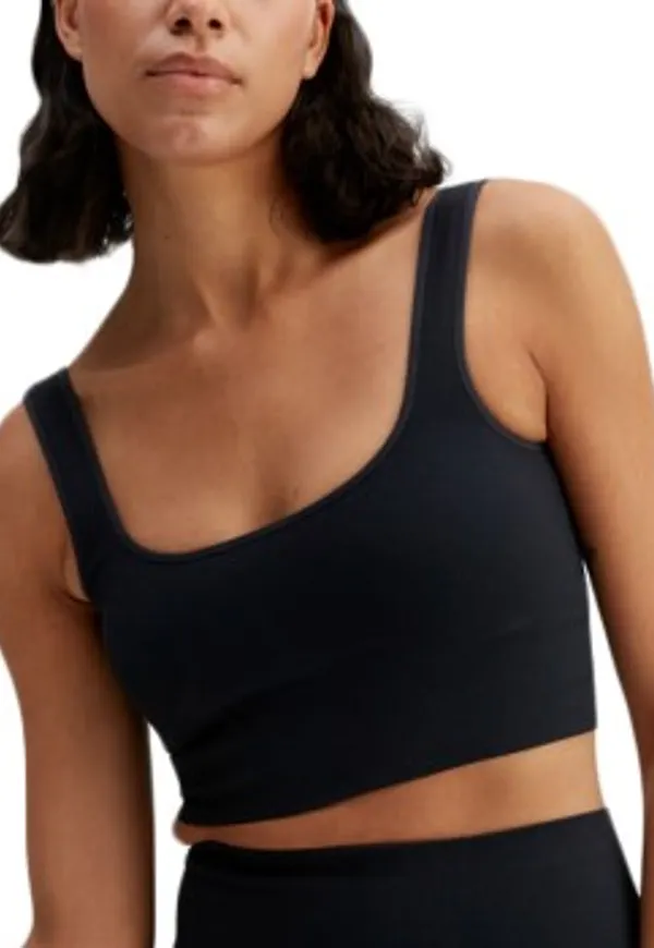 Pierre Robert BH Sports Bra Rib Svart polyamid XS/S Dam