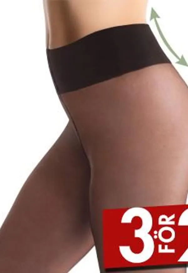 Pierre Robert Comfy Tights 20 Den Svart polyamid strl 40/44 Dam