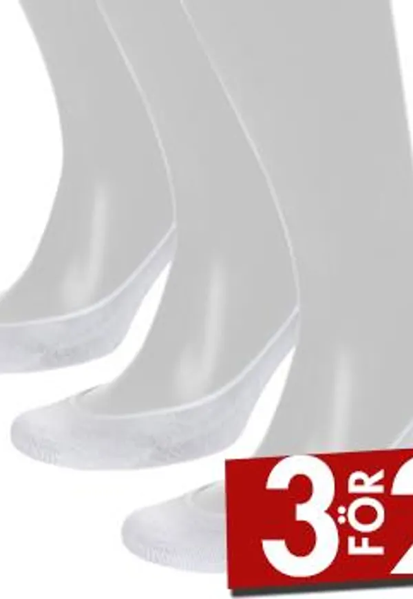Pierre Robert Strumpor 3P Cotton Steps Sock Vit Strl 37/40 Dam