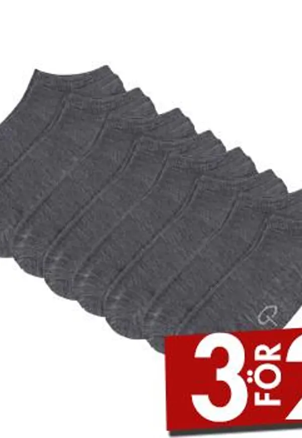 Pierre Robert Strumpor 8P Wool Low Cut Socks Grå Strl 37/40