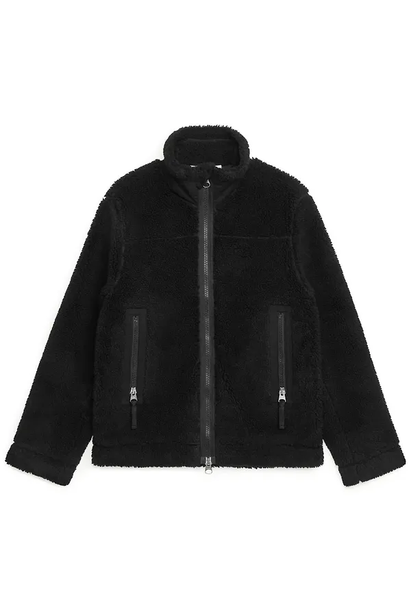 Pile Zip Jacket - Black
