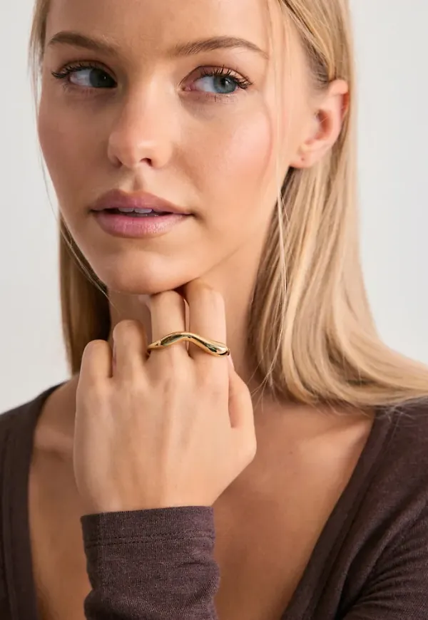 Pilgrim - Guld - Evon Double Ring