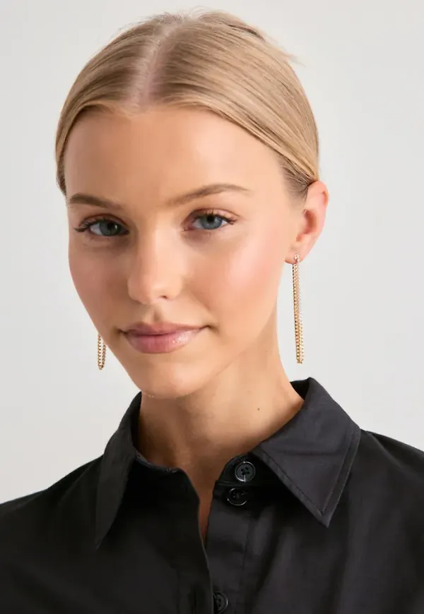 Pilgrim - Guld - Inner Chain Earrings
