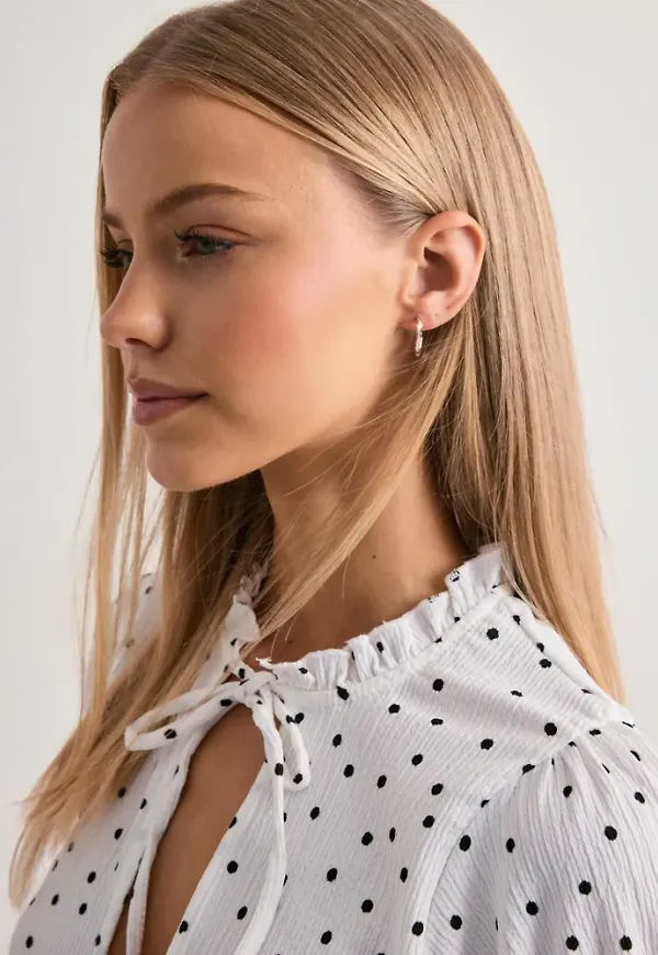 Pilgrim - Silver - Here Hoop Earrings