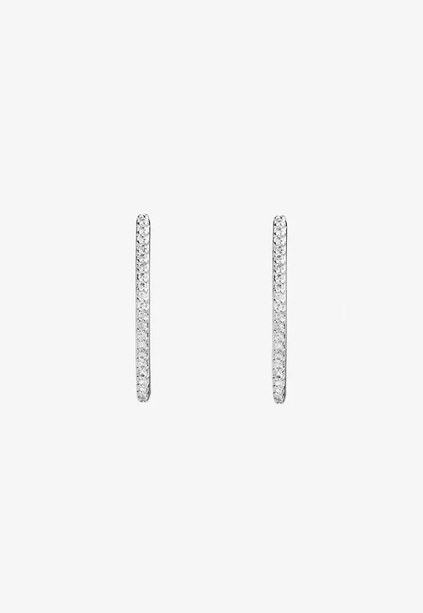 Pilgrim - Silver - Root Hoop Earrings