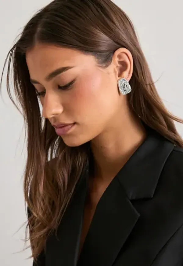Pilgrim - Silver - Shift Earrings