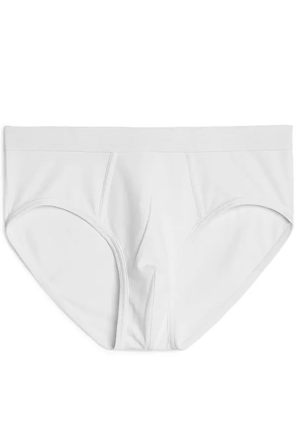 Pima Cotton Briefs - White