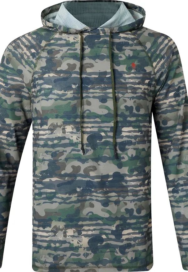 Pinewood Men's Air Vent Hoodie Green Camou