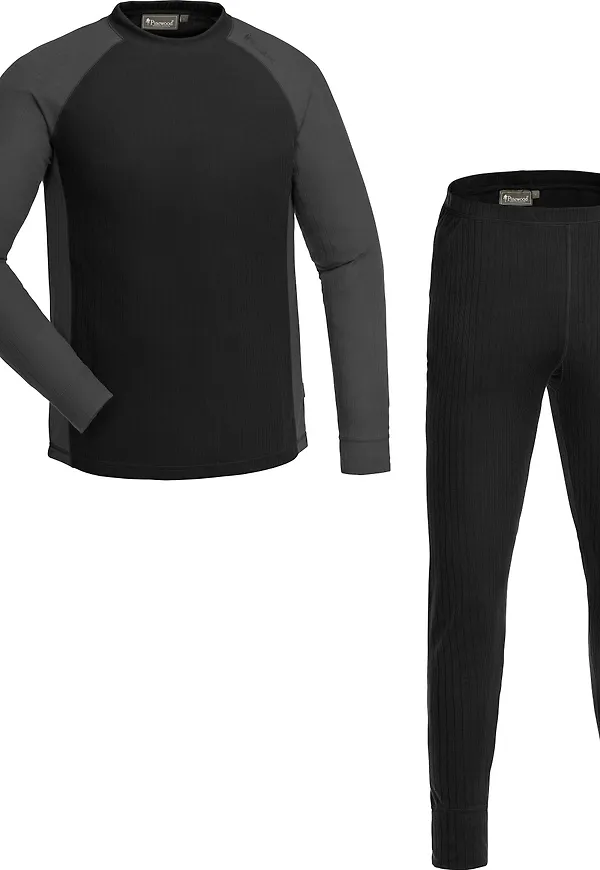 Pinewood Men's Finnveden Base Layer Black/Dark Grey
